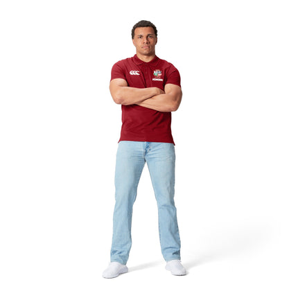 CCC British & Irish Lions Pique Polo 2025 Red |Polo Shirt | CCC Lions 25 | Absolute Rugby