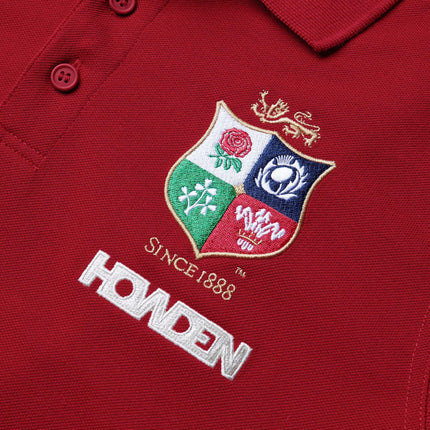 CCC British & Irish Lions Pique Polo 2025 Red |Polo Shirt | CCC Lions 25 | Absolute Rugby