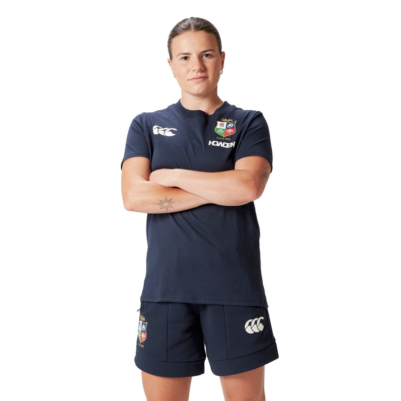 CCC British & Irish Lions Womens Cotton Jersey T-Shirt 2025 - Navy |Womens T-shirt | CCC Lions 25 | Absolute Rugby