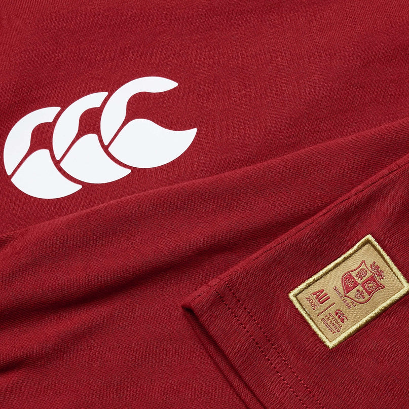 CCC British & Irish Lions Womens Cotton Jersey T-Shirt 2025 - Red |Womens T-shirt | CCC Lions 25 | Absolute Rugby