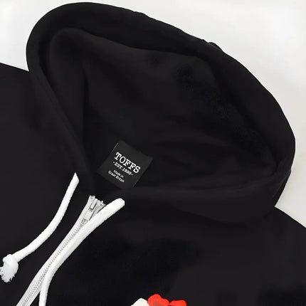 England 1910 Vintage Rugby Zipped Hoodie - Black |Product - General | Toffs | Absolute Rugby