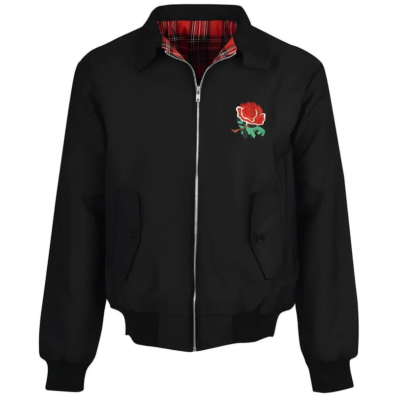 England 1980 Rugby Black Harrington Jacket |Product - General | Toffs | Absolute Rugby