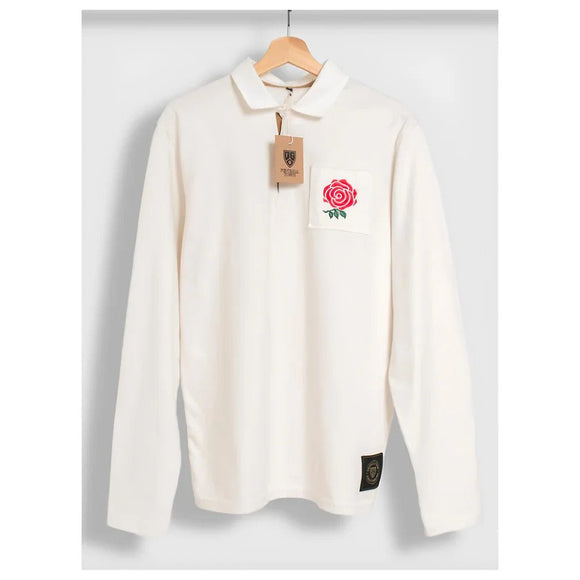 England Red Rose Retro Rugby Jersey (White) |Product - Football Shirts | Football Town | Absolute Rugby