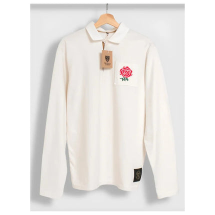 England Red Rose Retro Rugby Jersey (White) |Product - Football Shirts | Football Town | Absolute Rugby