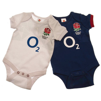 England RFU 2 Pack Bodysuit 3/6 mths PC |Product - General | Absolute Rugby | Absolute Rugby