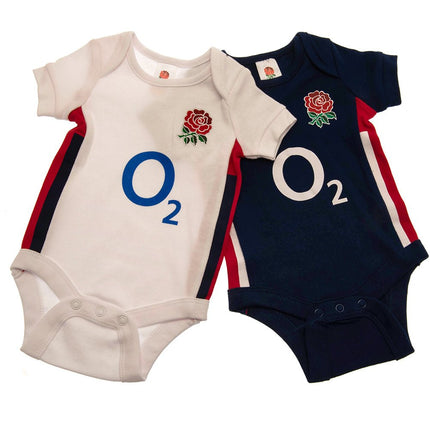 England RFU 2 Pack Bodysuit 9-12 Mths RB |Product - General | Absolute Rugby | Absolute Rugby