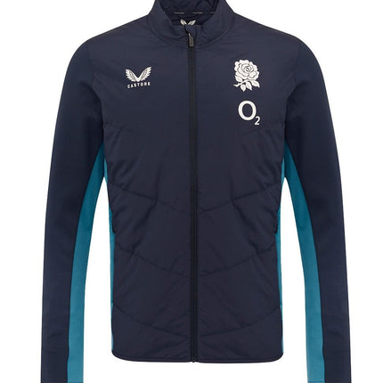 England Rugby 25/26 Performance Full Zip Long Sleeve Thermal Jacket |Jackets | Castore RFU | Absolute Rugby