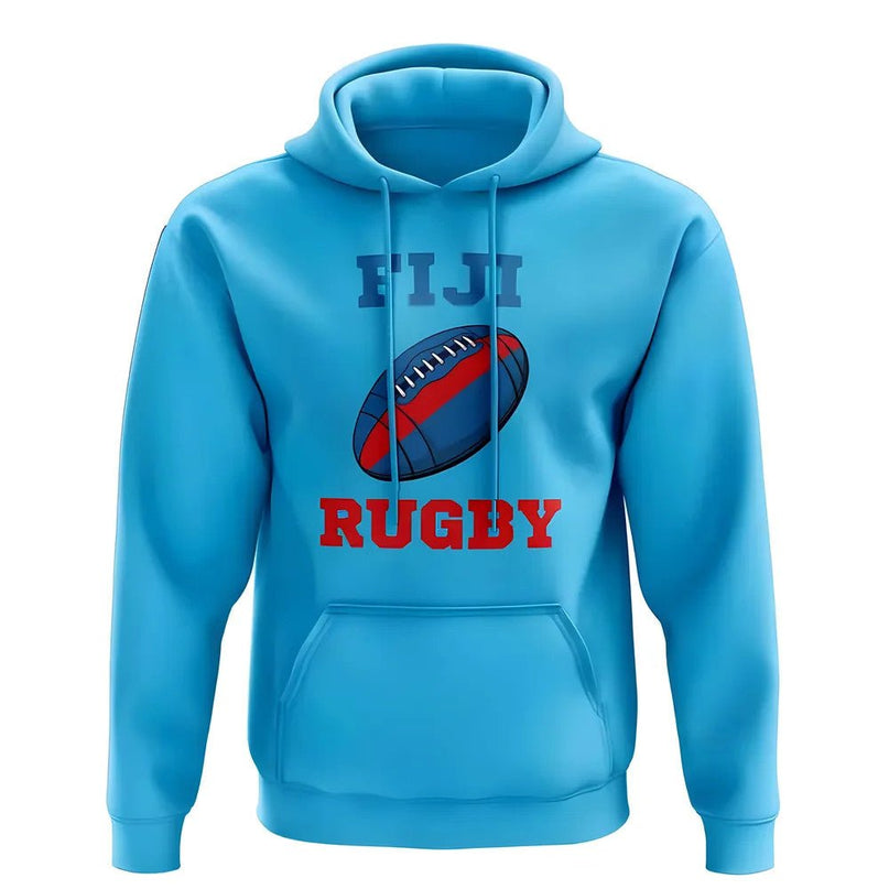 Fiji Rugby Ball Hoody (Sapphire Blue) |Product - Hoodies | UKSoccershop | Absolute Rugby