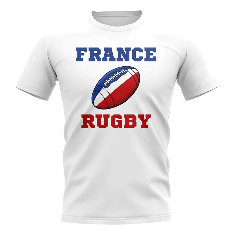 France Rugby Ball T-Shirt (White) |Product - Football Shirts | UKSoccershop | Absolute Rugby