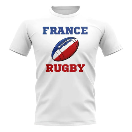 France Rugby Ball T-Shirt (White) |Product - Football Shirts | UKSoccershop | Absolute Rugby