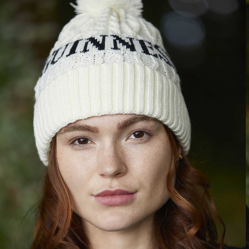 Guinness Aran Knit Bobble Hat |Beanie | Guinness 24 - 25 | Absolute Rugby