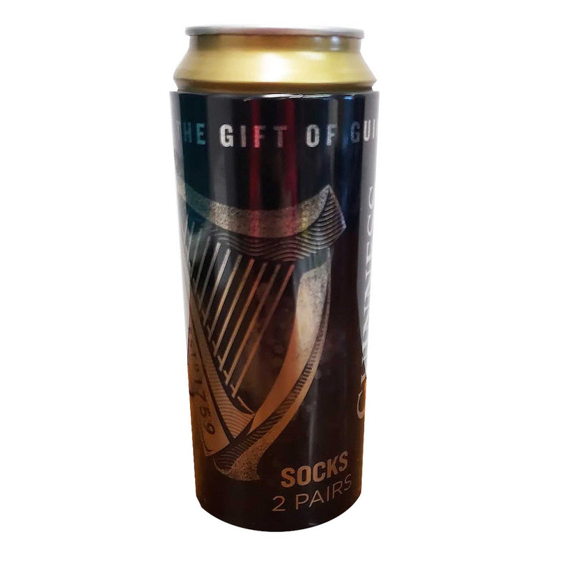 Guinness Harp Sock 2 Pack Can Gift Set |Socks | Guinness 24 - 25 | Absolute Rugby