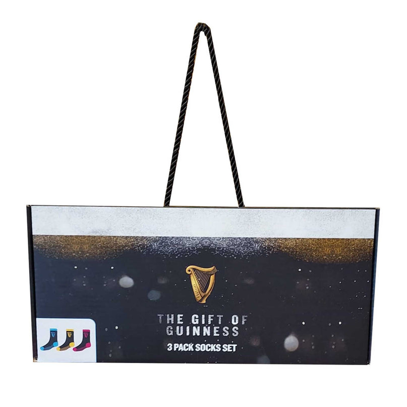 Guinness Harp Socks 3 Pack Gift Set |Socks | Guinness 24 - 25 | Absolute Rugby