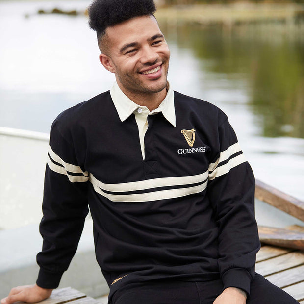 Guinness Men's Harp Stripe Rugby Jersey |Rugby Jersey | Guinness 24 - 25 | Absolute Rugby