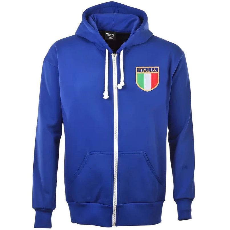 Italy 1975 Vintage Rugby Zipped Hoodie - Royal |Product - General | Toffs | Absolute Rugby