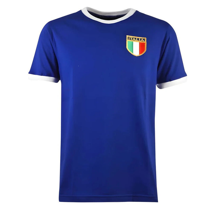Italy Rugby T-Shirt - Royal/White Ringer |Product - T-Shirt | Toffs | Absolute Rugby
