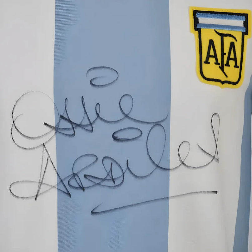 Limited Edition Ossie Ardiles signed Argentina 1978 Shirt |Product - Football Shirts | Toffs | Absolute Rugby
