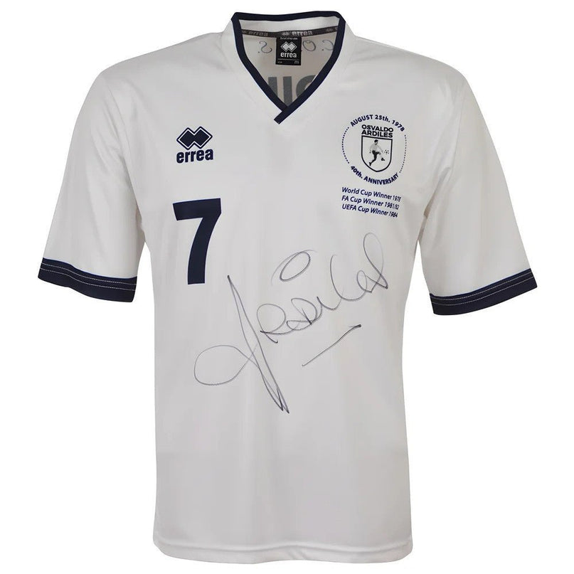 Limited Edition Ossie Ardiles Signed Football Shirt |Product - Football Shirts | Toffs | Absolute Rugby