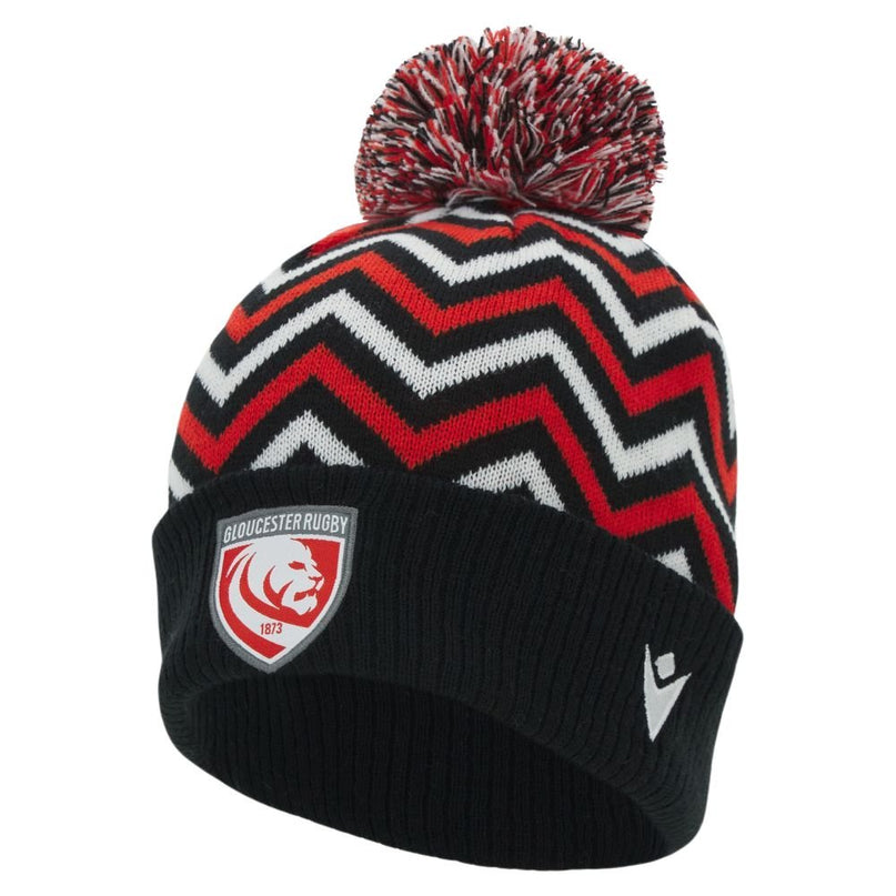 Macron Gloucester Rugby Bobble Beanie 25/26 |Beanie | Macron Glos 25/26 | Absolute Rugby