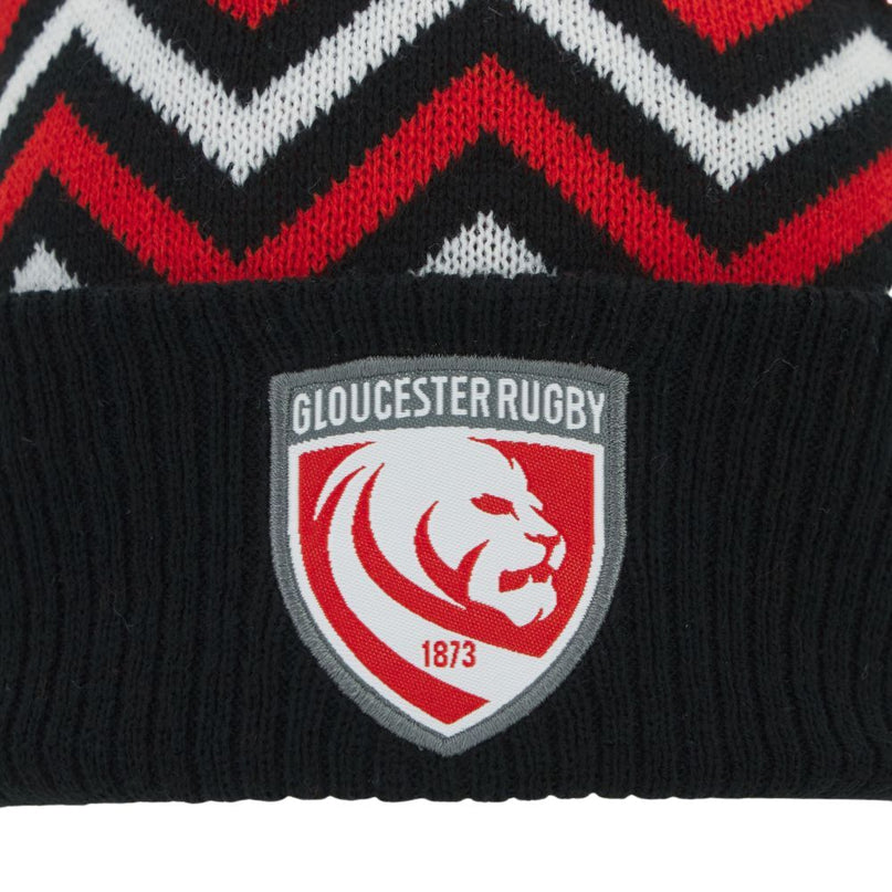 Macron Gloucester Rugby Bobble Beanie 25/26 |Beanie | Macron Glos 25/26 | Absolute Rugby