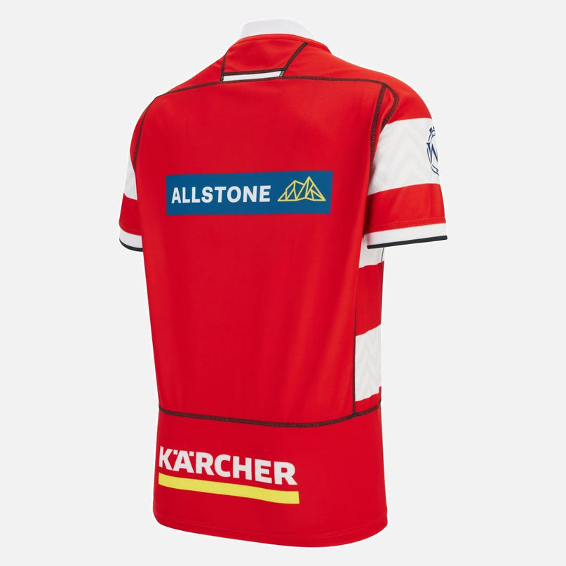 Macron Gloucester Rugby Home Replica Jersey 25/26 |Replica Shirt | Macron Glos 25/26 | Absolute Rugby
