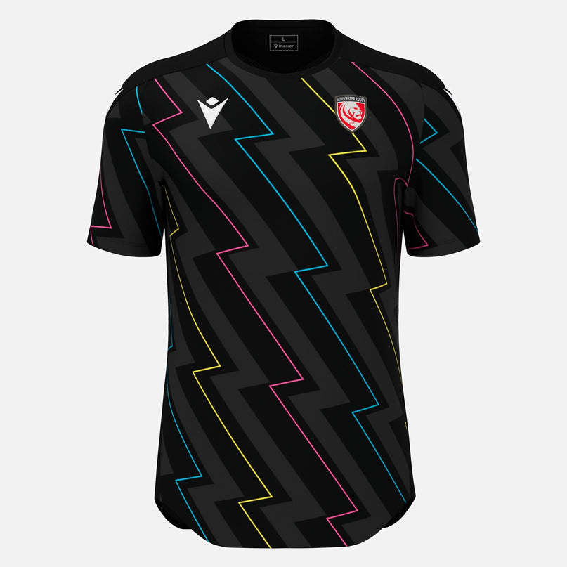 Macron Gloucester Rugby Warm Up Shirt 25/26 |T-Shirt | Macron Glos 25/26 | Absolute Rugby