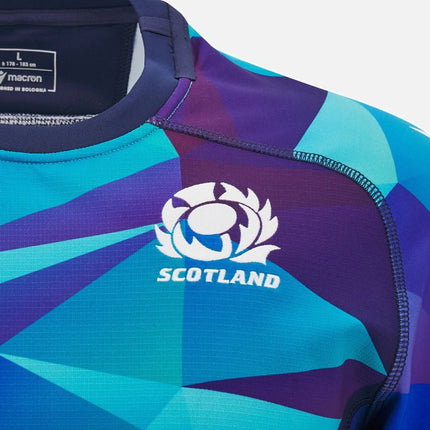 Macron Kids Scotland Rugby Training Jersey 24/25 Blue |Kids Training Jersey | Macron SRU 24/25 | Absolute Rugby