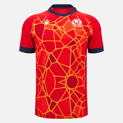 Macron Kids Scotland Rugby Training Jersey 24/25 Red |Kids Training Jersey | Macron SRU 24/25 | Absolute Rugby