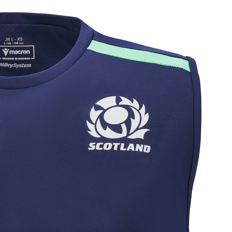 Macron Kids Scotland Rugby Training Singlet 24/25 |Kids T - Shirt | Macron SRU 24/25 | Absolute Rugby