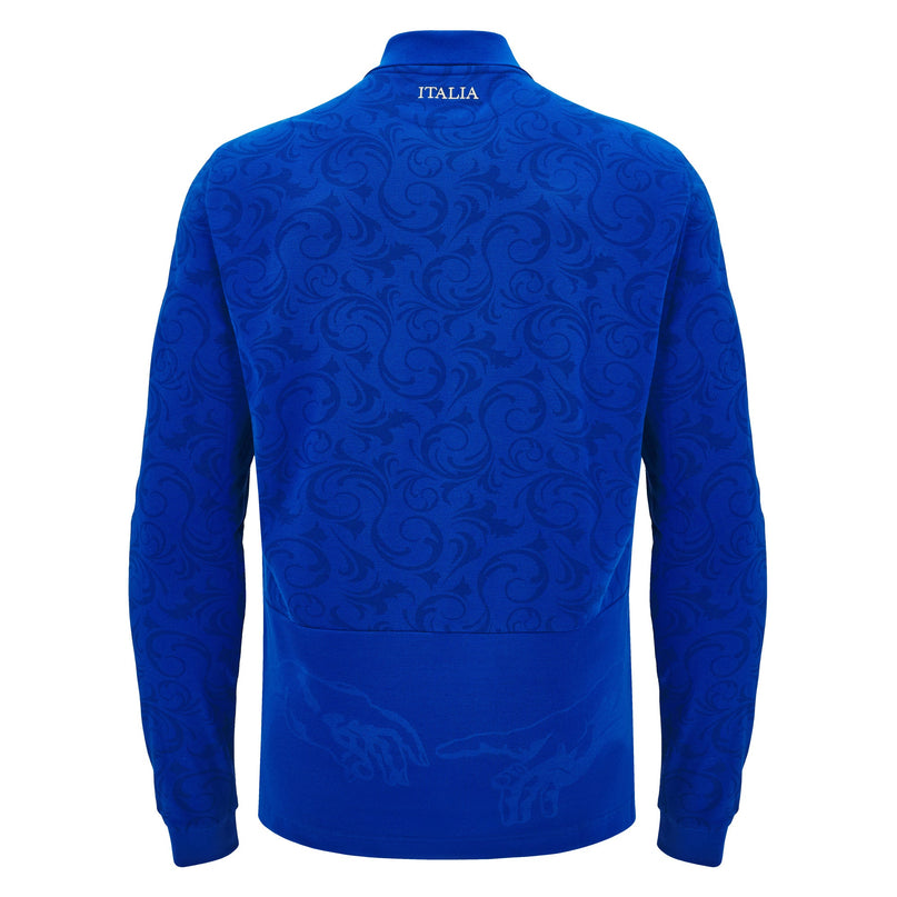 Macron Mens Italy Rugby Cotton Replica 24/25 |Replica | Macron FIR 24/25 | Absolute Rugby