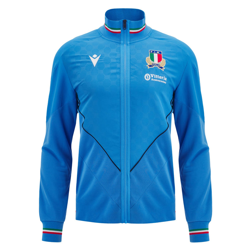 Macron Mens Italy Rugby Presentation Jacket 24/25 |Jacket | Macron FIR 24/25 | Absolute Rugby