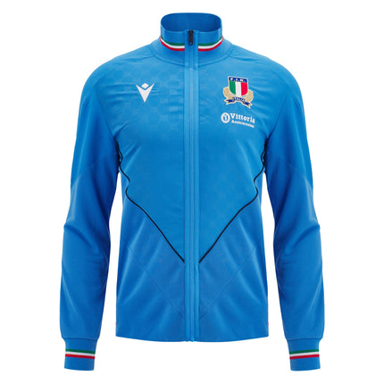 Macron Mens Italy Rugby Presentation Jacket 24/25 |Jacket | Macron FIR 24/25 | Absolute Rugby