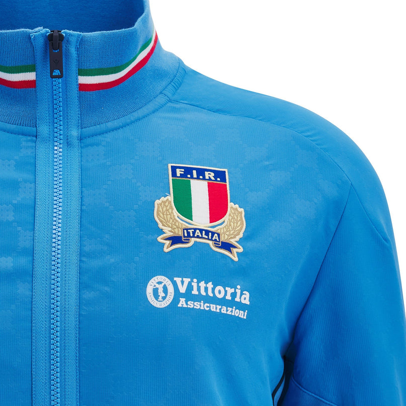 Macron Mens Italy Rugby Presentation Jacket 24/25 |Jacket | Macron FIR 24/25 | Absolute Rugby