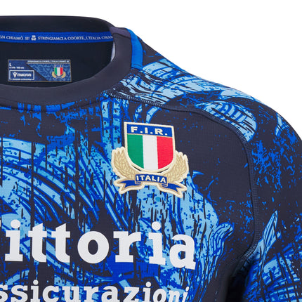 Macron Mens Italy Rugby Training Jersey 24/25 |Training Jersey | Macron FIR 24/25 | Absolute Rugby