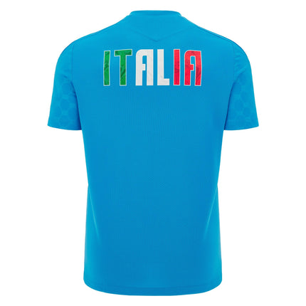 Macron Mens Italy Rugby Training T-Shirt 24/25 |T-Shirt | Macron FIR 24/25 | Absolute Rugby