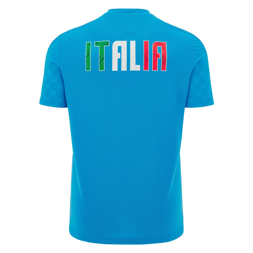 Macron Mens Italy Rugby Training T-Shirt 24/25 |T-Shirt | Macron FIR 24/25 | Absolute Rugby