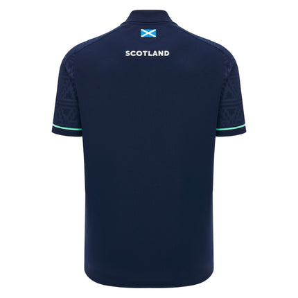 Macron Mens Scotland Rugby Poly Polo 24/25 |Polo Shirt | Macron SRU 24/25 | Absolute Rugby