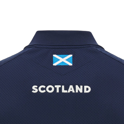 Macron Mens Scotland Rugby Poly Polo 24/25 |Polo Shirt | Macron SRU 24/25 | Absolute Rugby