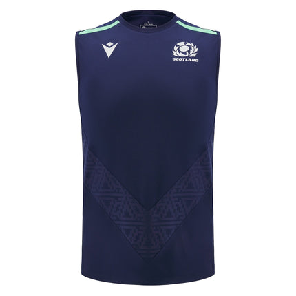 Macron Mens Scotland Rugby Training Singlet 24/25 |T - Shirt | Macron SRU 24/25 | Absolute Rugby