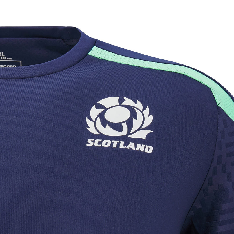 Macron Mens Scotland Rugby Training T - Shirt 24/25 |T - Shirt | Macron SRU 24/25 | Absolute Rugby