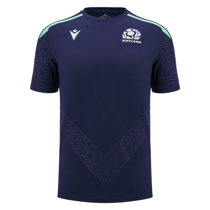 Macron Mens Scotland Rugby Training T - Shirt 24/25 |T - Shirt | Macron SRU 24/25 | Absolute Rugby