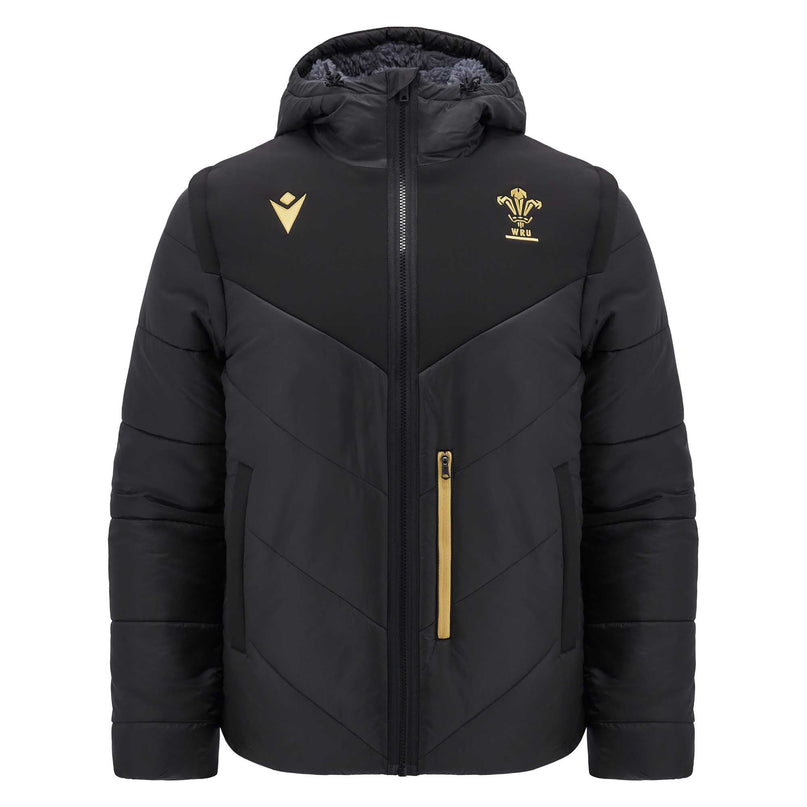 Macron Mens Wales Rugby Bomber Jacket 24/25 |Jacket | Macron WRU 24/25 | Absolute Rugby