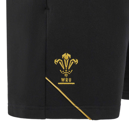 Macron Mens Wales Rugby Cotton Short 24/25 |Shorts | Macron WRU 24/25 | Absolute Rugby