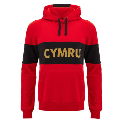 Macron Mens Wales Rugby Leisure Hoody 24/25 |Hoody | Macron WRU 24/25 | Absolute Rugby