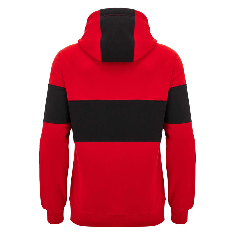 Macron Mens Wales Rugby Leisure Hoody 24/25 |Hoody | Macron WRU 24/25 | Absolute Rugby