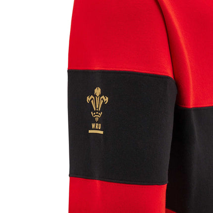 Macron Mens Wales Rugby Leisure Hoody 24/25 |Hoody | Macron WRU 24/25 | Absolute Rugby