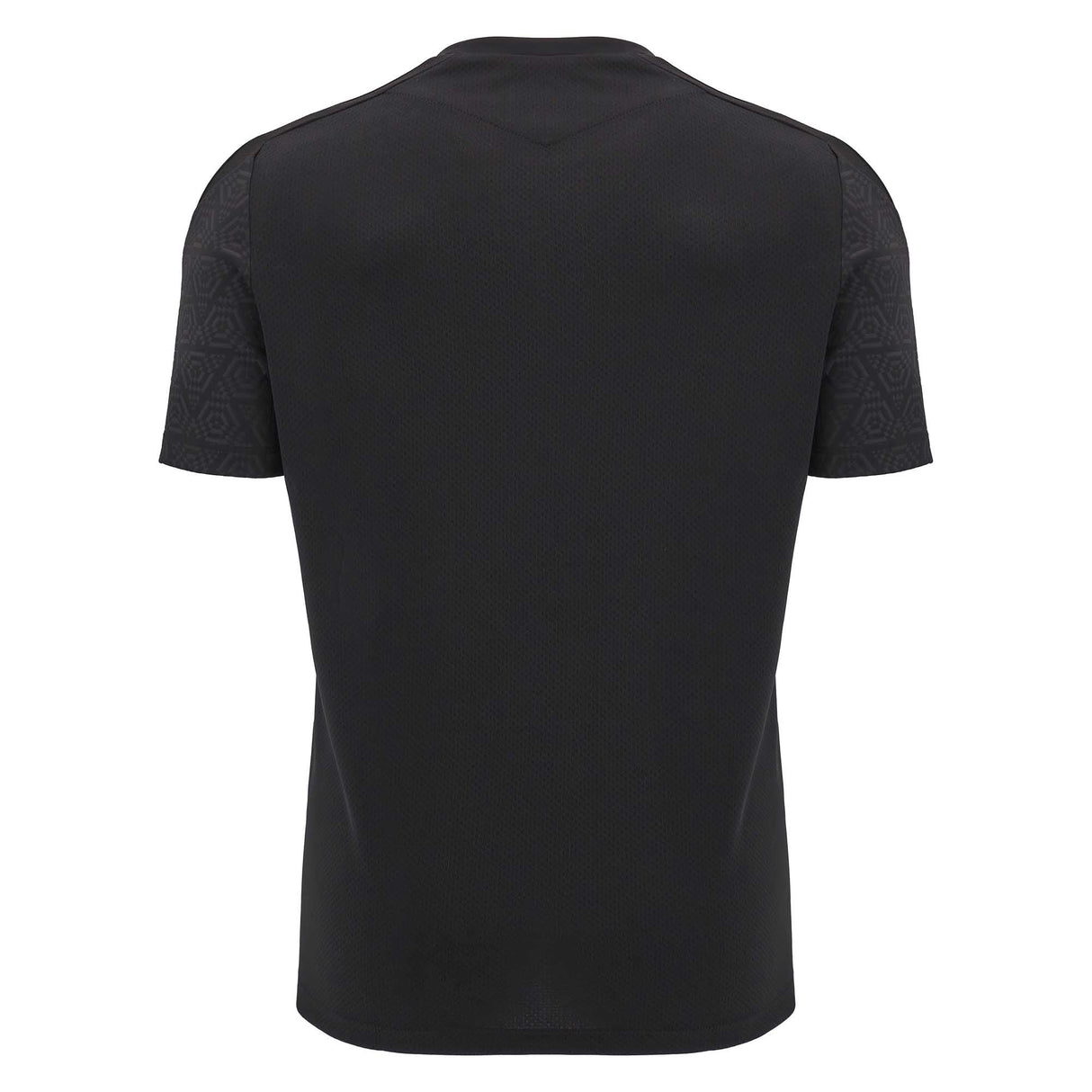 Macron Mens Wales Rugby Training T - Shirt 24/25 - Black |T - Shirt | Macron WRU 24/25 | Absolute Rugby