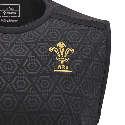 Macron Mens Wales Rugby Vest 24/25 |Singlet | Macron WRU 24/25 | Absolute Rugby