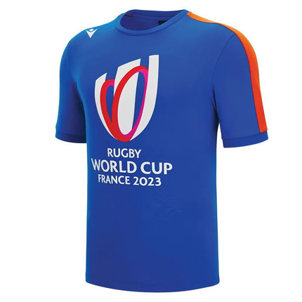 Macron RWC 2023 Rugby World Cup Cotton Tee (Blue) |Product - T-Shirt | Macron | Absolute Rugby