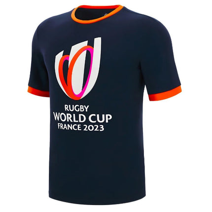 Macron RWC 2023 Rugby World Cup Cotton Tee (Navy) |Product - T-Shirt | Macron | Absolute Rugby